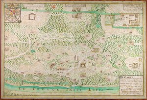 ルイジアナ州フォートロザリーデナチェスの地図